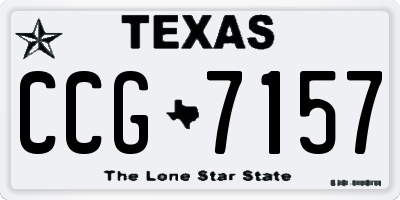 TX license plate CCG7157