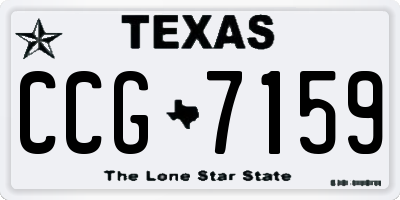TX license plate CCG7159