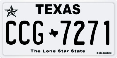 TX license plate CCG7271