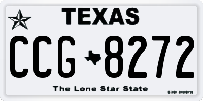 TX license plate CCG8272