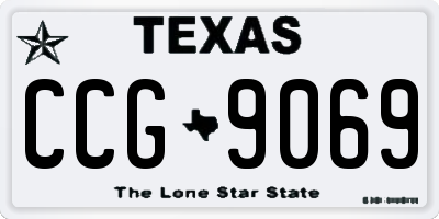 TX license plate CCG9069