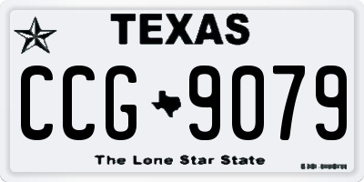 TX license plate CCG9079