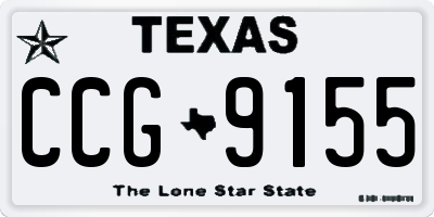 TX license plate CCG9155