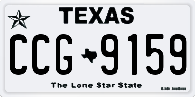 TX license plate CCG9159