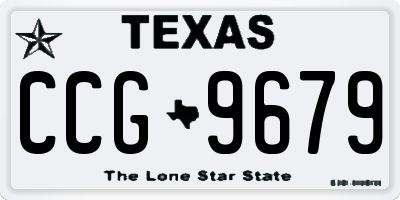 TX license plate CCG9679