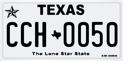 TX license plate CCH0050