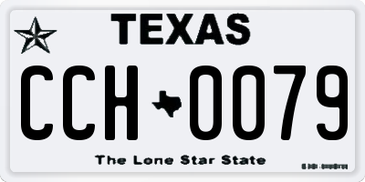 TX license plate CCH0079