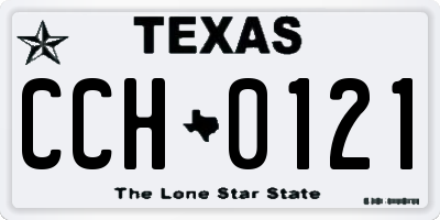 TX license plate CCH0121