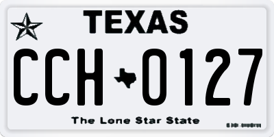 TX license plate CCH0127