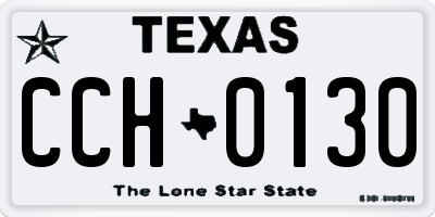 TX license plate CCH0130