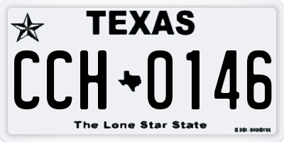 TX license plate CCH0146