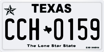 TX license plate CCH0159