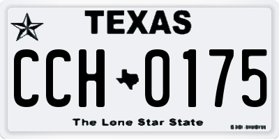 TX license plate CCH0175
