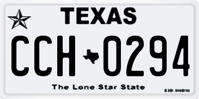 TX license plate CCH0294
