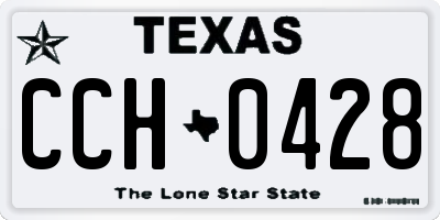 TX license plate CCH0428