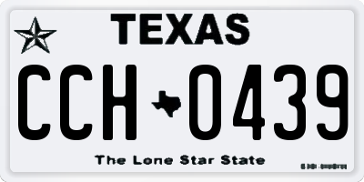 TX license plate CCH0439