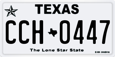 TX license plate CCH0447