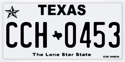 TX license plate CCH0453