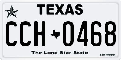 TX license plate CCH0468