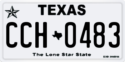 TX license plate CCH0483