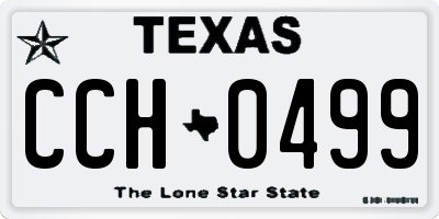 TX license plate CCH0499