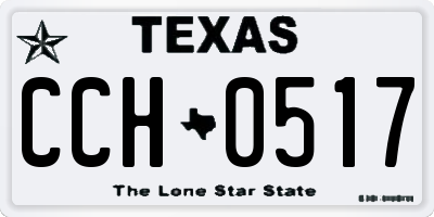 TX license plate CCH0517