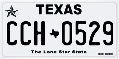 TX license plate CCH0529