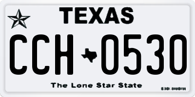 TX license plate CCH0530