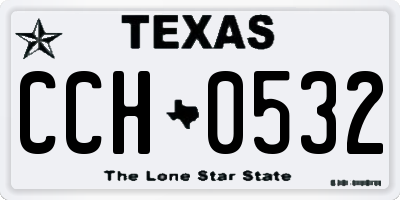 TX license plate CCH0532