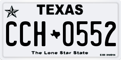TX license plate CCH0552