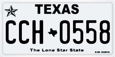 TX license plate CCH0558