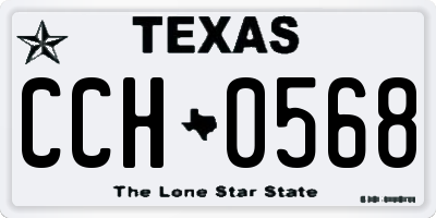 TX license plate CCH0568