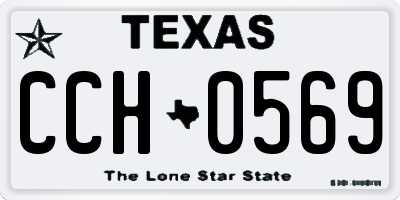TX license plate CCH0569