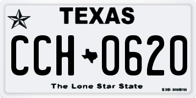TX license plate CCH0620