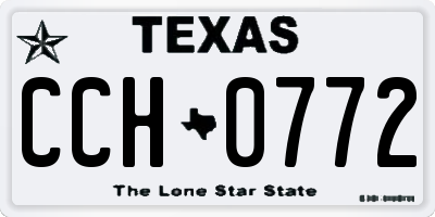 TX license plate CCH0772