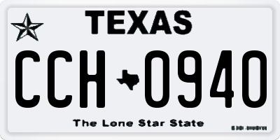 TX license plate CCH0940