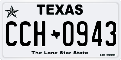 TX license plate CCH0943