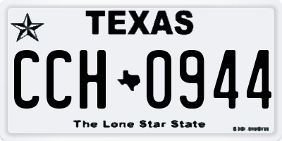 TX license plate CCH0944