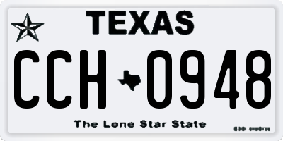 TX license plate CCH0948
