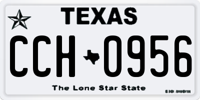 TX license plate CCH0956