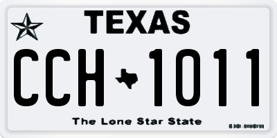 TX license plate CCH1011