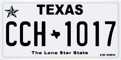 TX license plate CCH1017