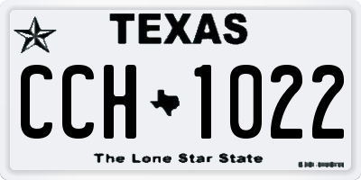 TX license plate CCH1022