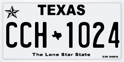 TX license plate CCH1024
