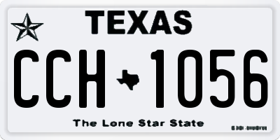 TX license plate CCH1056