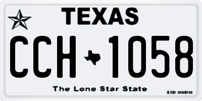 TX license plate CCH1058