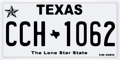 TX license plate CCH1062