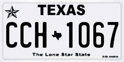 TX license plate CCH1067