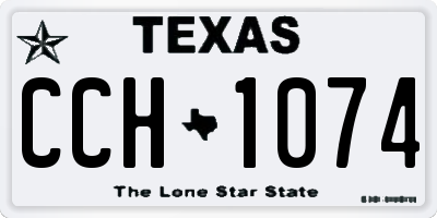TX license plate CCH1074
