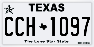 TX license plate CCH1097
